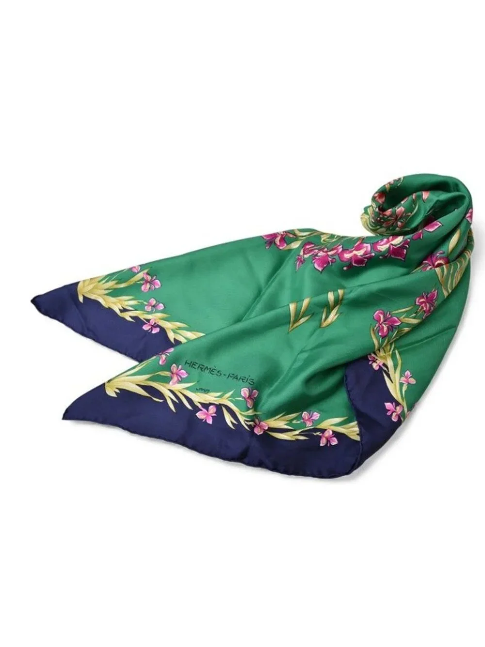 Hermes Scarf Carre 90 Silk Twill Flower Blooming Horse Hd'origny Henri - Picture 3 of 13